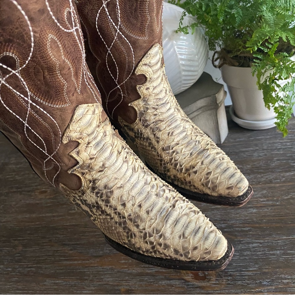 Dan Post Python Wicked Genuine Snakeskin Leather … - image 7